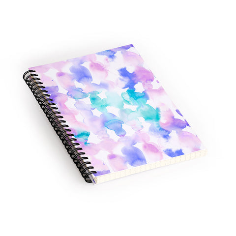 Jacqueline Maldonado Dye Ovals Pink Turquoise Spiral Notebook