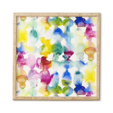 Jacqueline Maldonado Dye Ovals Vibrant Framed Wall Art