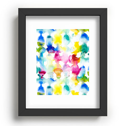 Jacqueline Maldonado Dye Ovals Vibrant Recessed Framing Rectangle