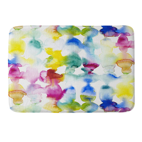 Jacqueline Maldonado Dye Ovals Vibrant Memory Foam Bath Mat