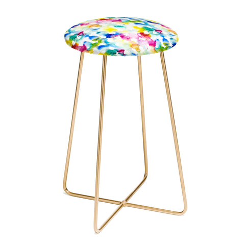Jacqueline Maldonado Dye Ovals Vibrant Counter Stool