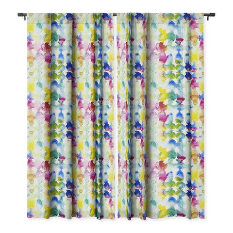 Jacqueline Maldonado Dye Ovals Vibrant Blackout Window Curtain