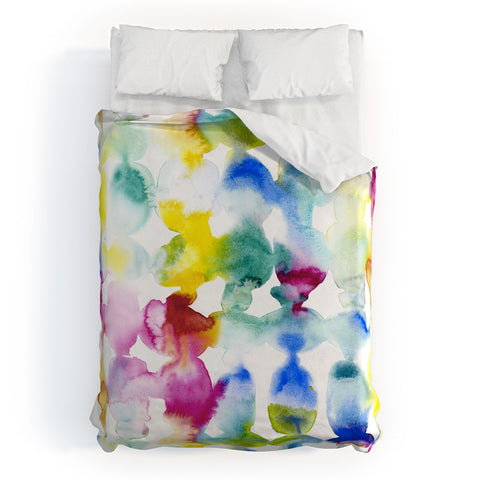 Jacqueline Maldonado Dye Ovals Vibrant Duvet Cover