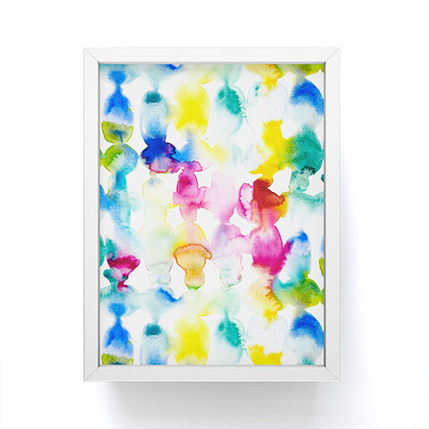 Jacqueline Maldonado Dye Ovals Vibrant Framed Mini Art Print