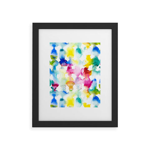 Jacqueline Maldonado Dye Ovals Vibrant Framed Art Print