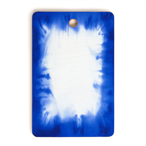 Jacqueline Maldonado Edge Dye Blue Cutting Board Rectangle
