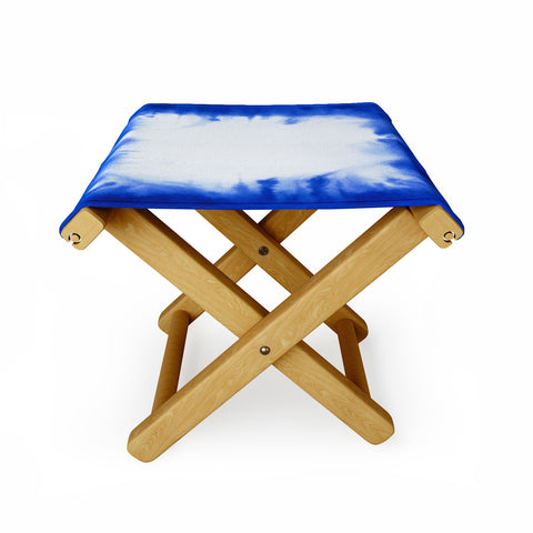Jacqueline Maldonado Edge Dye Blue Folding Stool