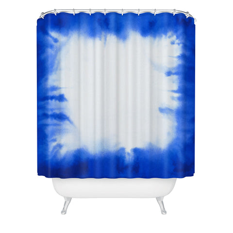 Jacqueline Maldonado Edge Dye Blue Shower Curtain
