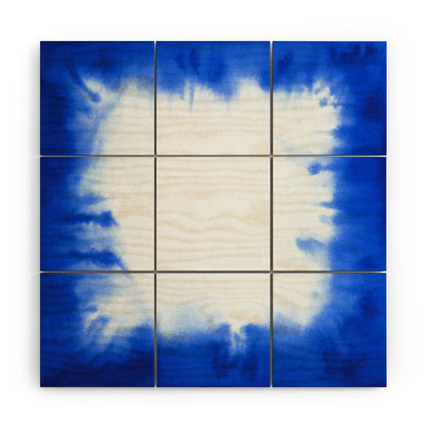 Jacqueline Maldonado Edge Dye Blue Wood Wall Mural
