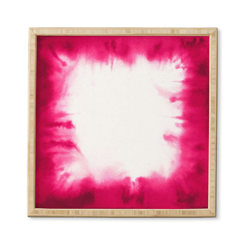 Jacqueline Maldonado Edge Dye Fuchsia Framed Wall Art