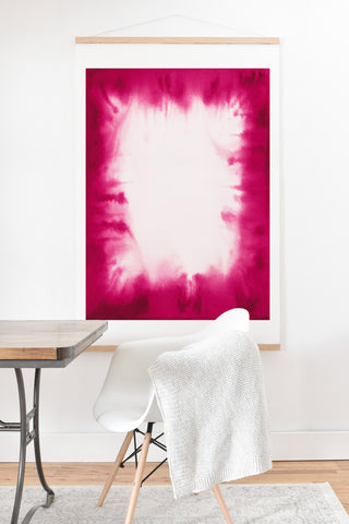 Jacqueline Maldonado Edge Dye Fuchsia Art Print And Hanger