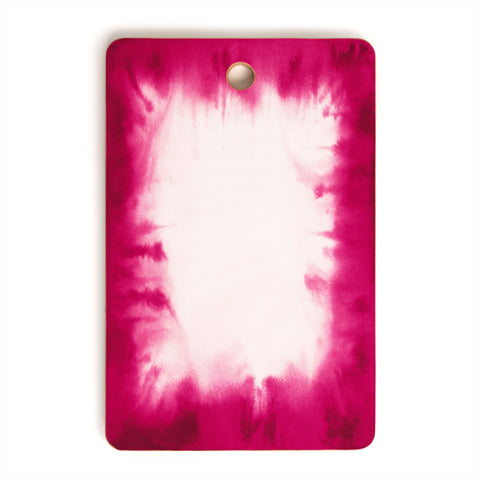 Jacqueline Maldonado Edge Dye Fuchsia Cutting Board Rectangle