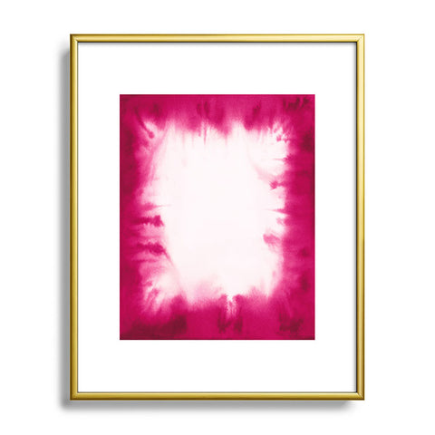 Jacqueline Maldonado Edge Dye Fuchsia Metal Framed Art Print