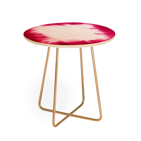 Jacqueline Maldonado Edge Dye Fuchsia Round Side Table