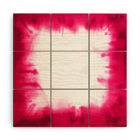 Jacqueline Maldonado Edge Dye Fuchsia Wood Wall Mural