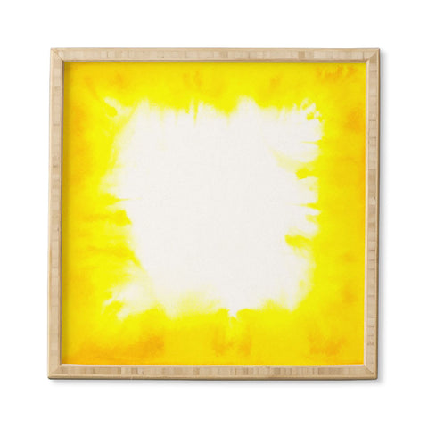 Jacqueline Maldonado Edge Dye Yellow Framed Wall Art