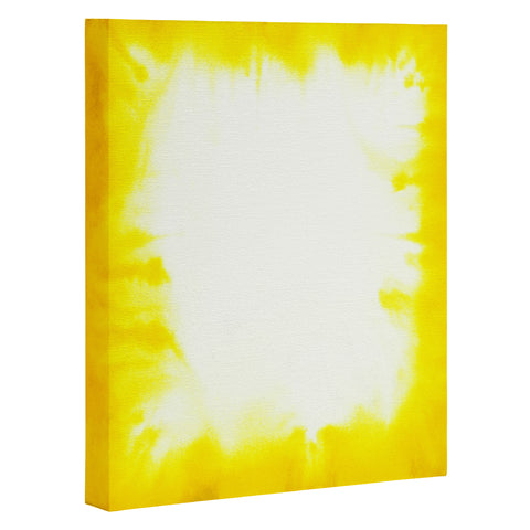 Jacqueline Maldonado Edge Dye Yellow Art Canvas