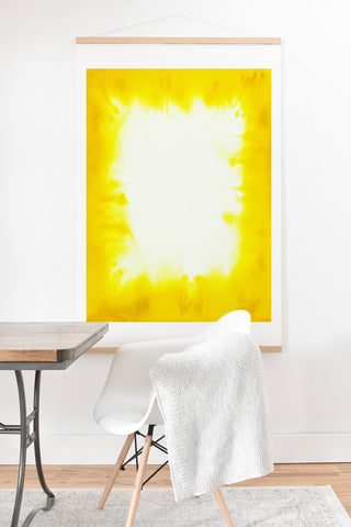 Jacqueline Maldonado Edge Dye Yellow Art Print And Hanger