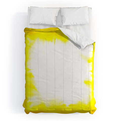 Jacqueline Maldonado Edge Dye Yellow Comforter