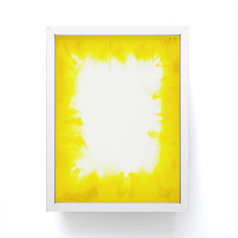 Jacqueline Maldonado Edge Dye Yellow Framed Mini Art Print