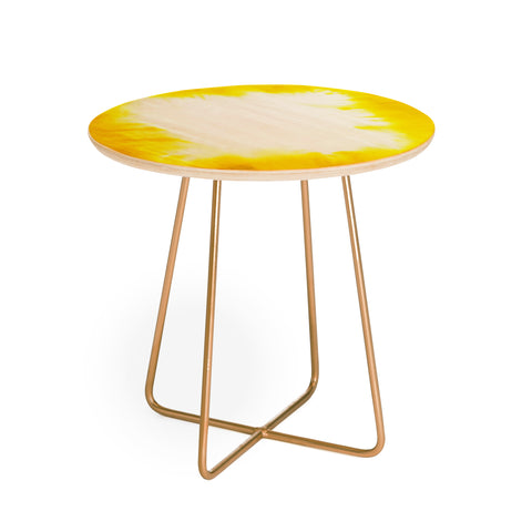 Jacqueline Maldonado Edge Dye Yellow Round Side Table