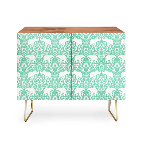 Jacqueline Maldonado Elephant Damask Hemlock Credenza