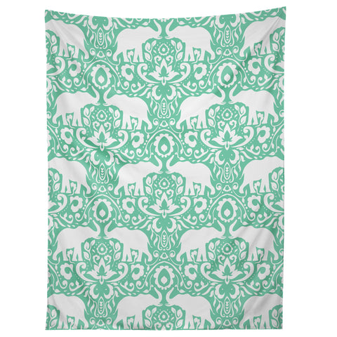 Jacqueline Maldonado Elephant Damask Hemlock Tapestry