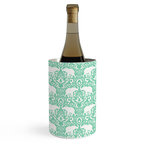 Jacqueline Maldonado Elephant Damask Hemlock Wine Chiller