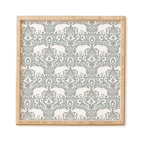 Jacqueline Maldonado Elephant Damask Paloma Framed Wall Art