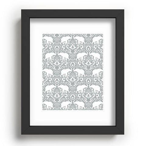 Jacqueline Maldonado Elephant Damask Paloma Recessed Framing Rectangle