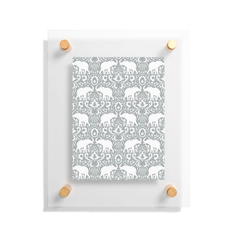 Jacqueline Maldonado Elephant Damask Paloma Floating Acrylic Print