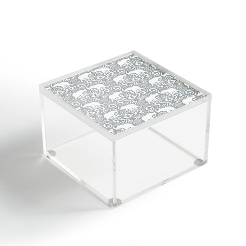 Jacqueline Maldonado Elephant Damask Paloma Acrylic Box