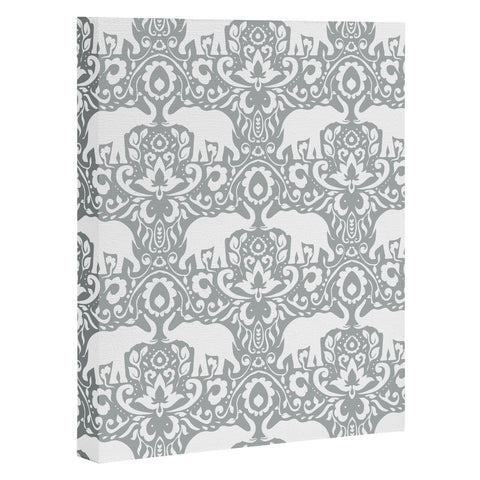 Jacqueline Maldonado Elephant Damask Paloma Art Canvas