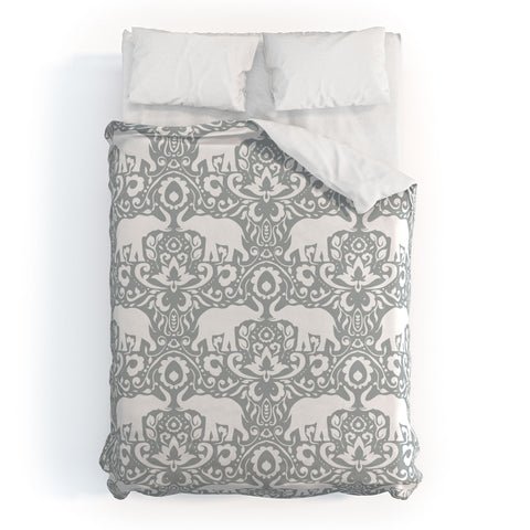 Jacqueline Maldonado Elephant Damask Paloma Duvet Cover