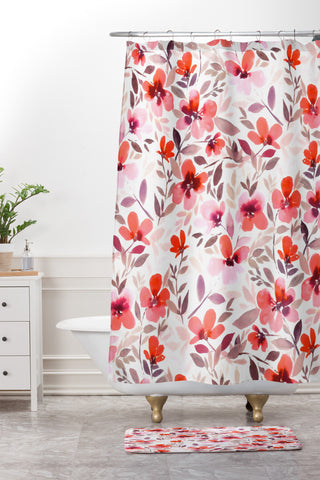 Jacqueline Maldonado Espirit Blush Shower Curtain And Mat