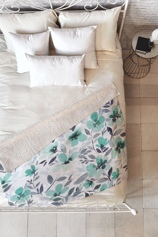 Jacqueline Maldonado Espirit Mint Fleece Throw Blanket