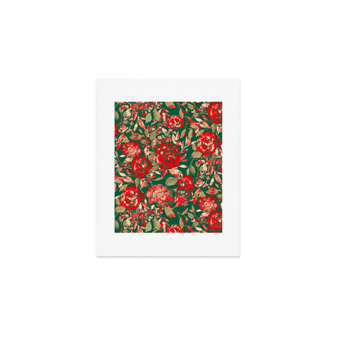 Jacqueline Maldonado Farmhouse Floral Christmas Art Print
