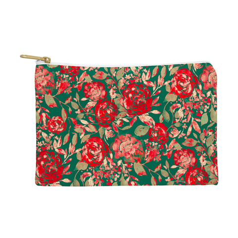Jacqueline Maldonado Farmhouse Floral Christmas Pouch