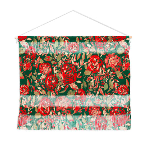 Jacqueline Maldonado Farmhouse Floral Christmas Wall Hanging Landscape