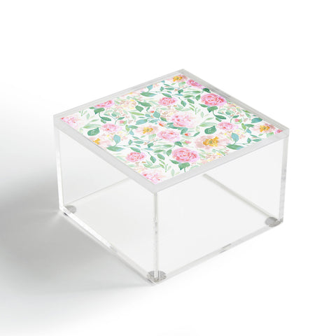 Jacqueline Maldonado Farmhouse Floral Pastel Acrylic Box