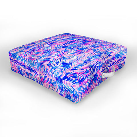 Jacqueline Maldonado Fervor Pink Outdoor Floor Cushion