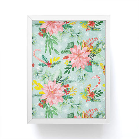 Jacqueline Maldonado Festive Floral bright Framed Mini Art Print