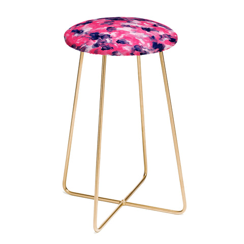 Jacqueline Maldonado Filigree Pink Indigo Counter Stool