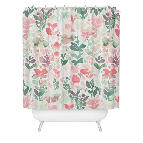 Jacqueline Maldonado Flirt Pale Green Shower Curtain