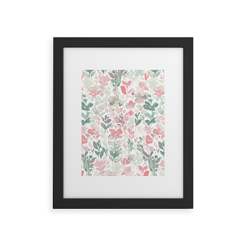 Jacqueline Maldonado Flirt Pale Green Framed Art Print