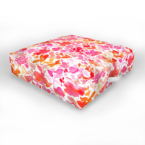 Jacqueline Maldonado Flirt Pink Outdoor Floor Cushion