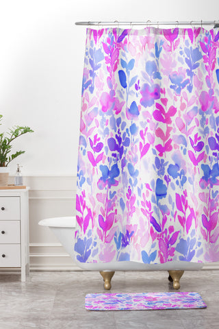 Jacqueline Maldonado Flirt Purple Shower Curtain And Mat