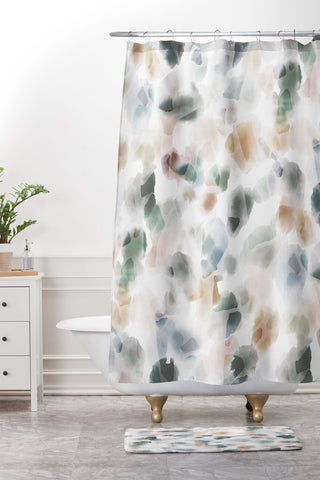 Jacqueline Maldonado Float Earthy Shower Curtain And Mat
