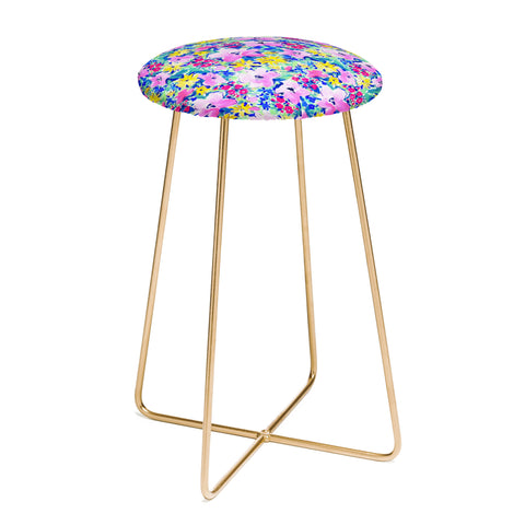 Jacqueline Maldonado Floreale Blue Counter Stool