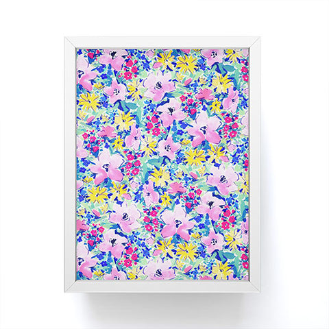 Jacqueline Maldonado Floreale Blue Framed Mini Art Print